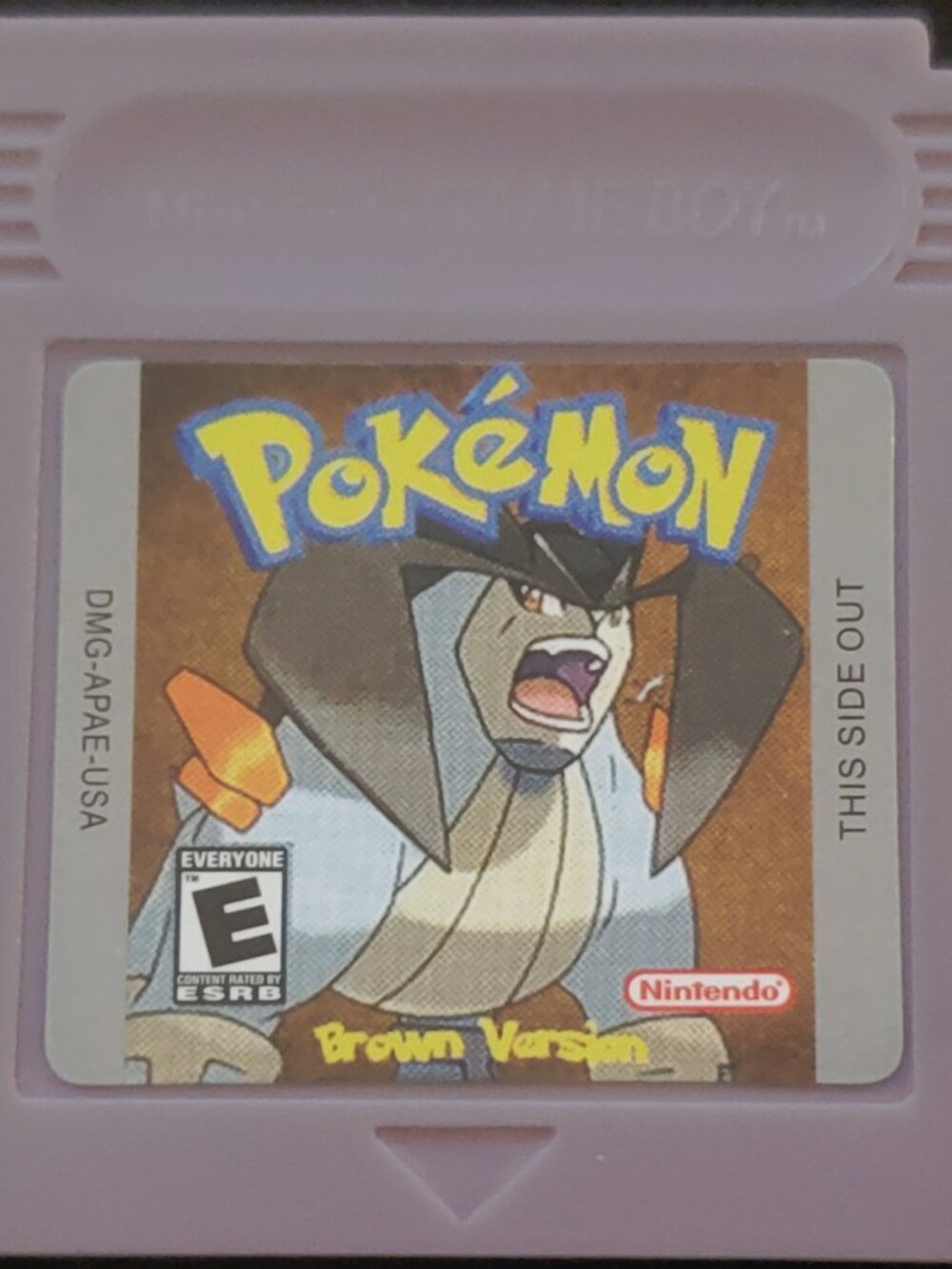 Pokemon Brown Version GBC ROM Hack Video Game